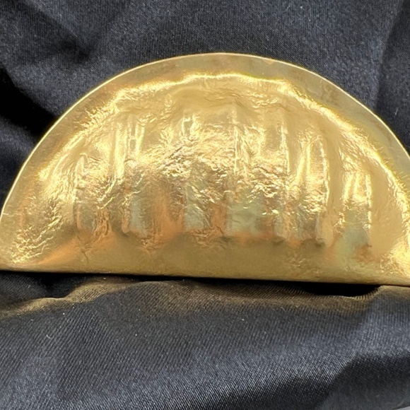 Vintage Beth Schwartz Golden Dumpling/Pierogi/Knish/Taco/Empanada Pin/Brooch - Picture 7 of 16